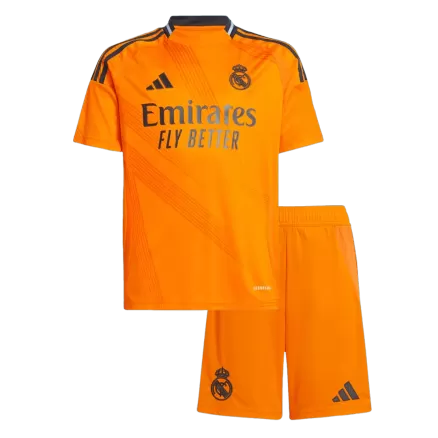 Real Madrid Away Jersey Kit 2024/25 Kids(Jersey+Shorts) - gojersey