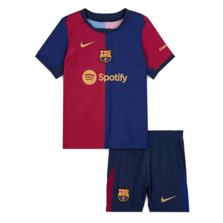 Barcelona Home Jersey Kit 2024/25 Kids(Jersey+Shorts) - gojersey