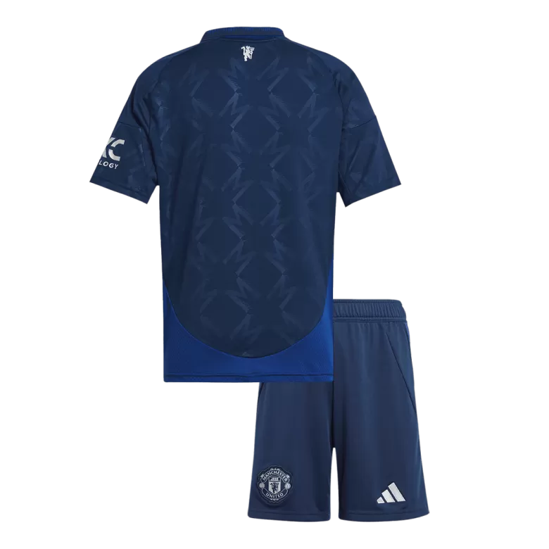 Manchester United Away Jersey Kit 2024/25 Kids(Jersey+Shorts) - gojersey