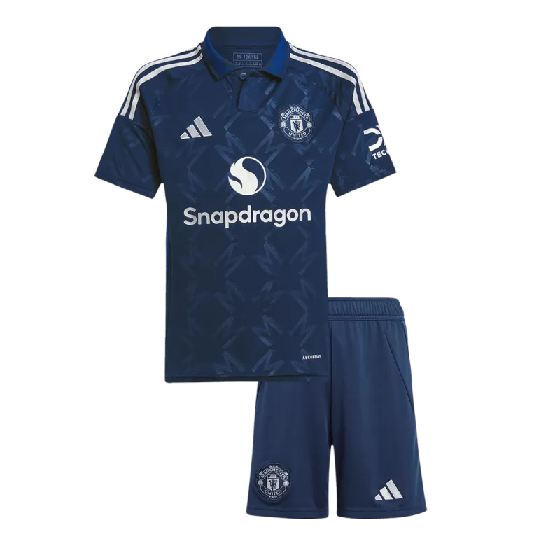 Manchester United Away Jersey Kit 2024/25 Kids(Jersey+Shorts) - gojersey