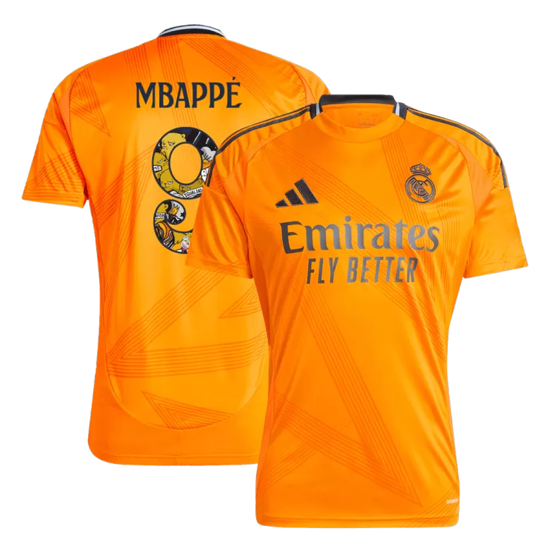 Real Madrid MBAPPÉ #9 Away Jersey 2024/25 - Bear Champ Font - gojersey