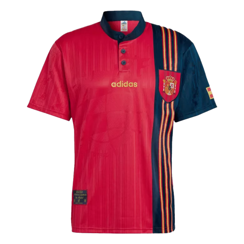 Spain Home Jersey Retro 1996 - gojersey