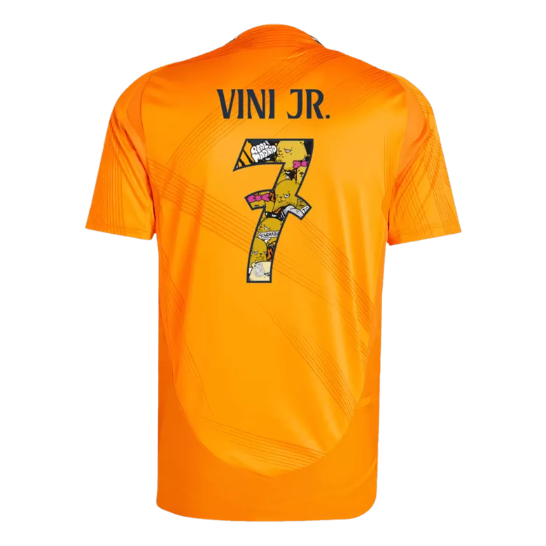 Real Madrid VINI JR. #7 Away Jersey Authentic 2024/25 - Bear Champ Font - gojersey