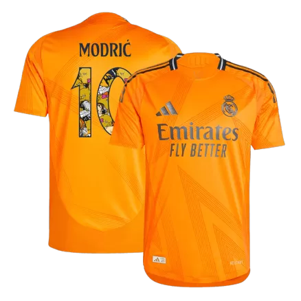 Real Madrid MODRIĆ #10 Away Jersey Authentic 2024/25 - Bear Champ Font - gojersey