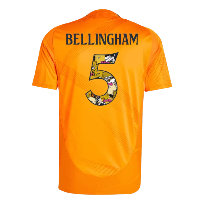 Real Madrid BELLINGHAM #5 Away Jersey Authentic 2024/25 - Bear Champ Font - gojersey