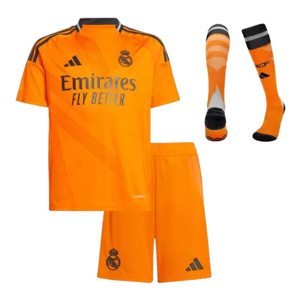 Real Madrid Away Jersey Kit 2024/25 Kids(Jersey+Shorts+Socks) - gojersey