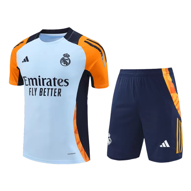 Real Madrid Pre-Match Training Jersey Kit 2024/25 (Jersey+Shorts) - gojersey