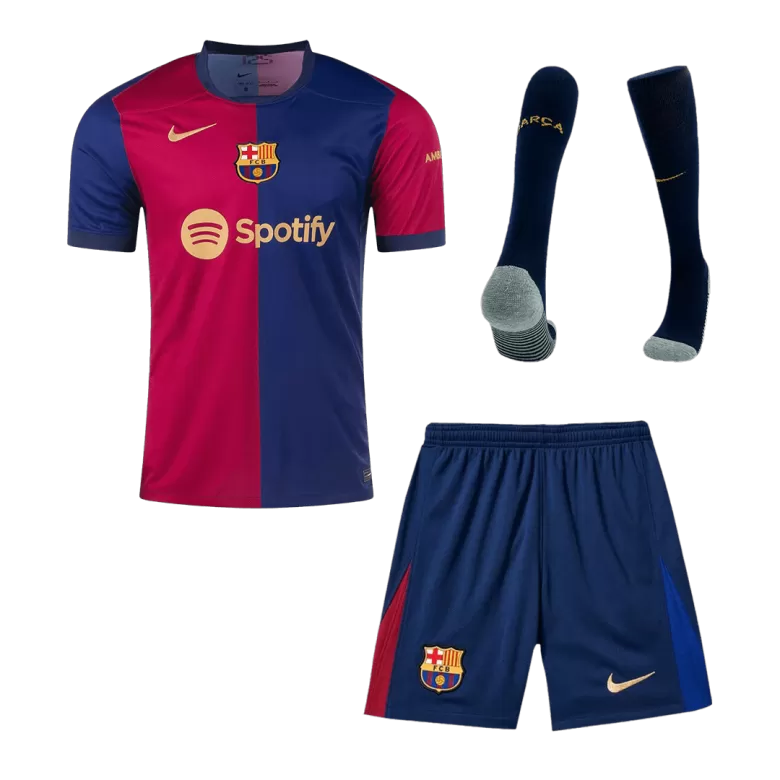 Barcelona Home Jersey Kit 2024/25 (Jersey+Shorts+Socks) - gojersey