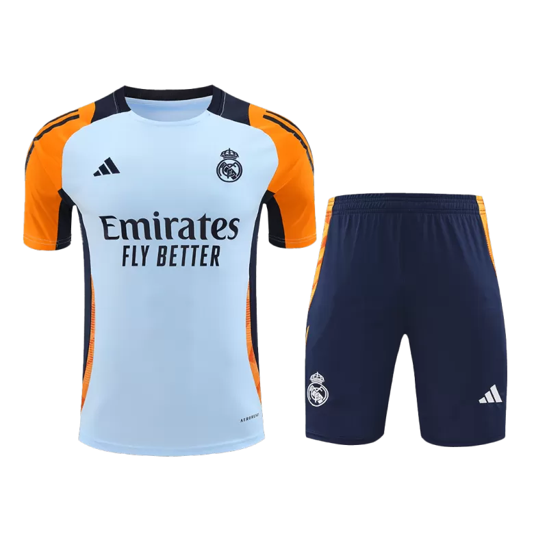 Real Madrid Pre-Match Training Jersey Kit 2024/25 (Jersey+Shorts) - gojersey