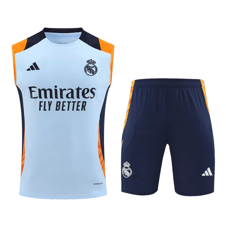 Real Madrid Pre-Match Jersey Kit 2024/25 (Jersey+Shorts) - gojersey