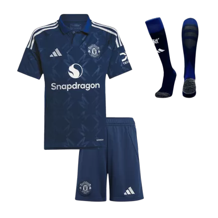 Manchester United Away Jersey Kit 2024/25 Kids(Jersey+Shorts+Socks) - gojersey