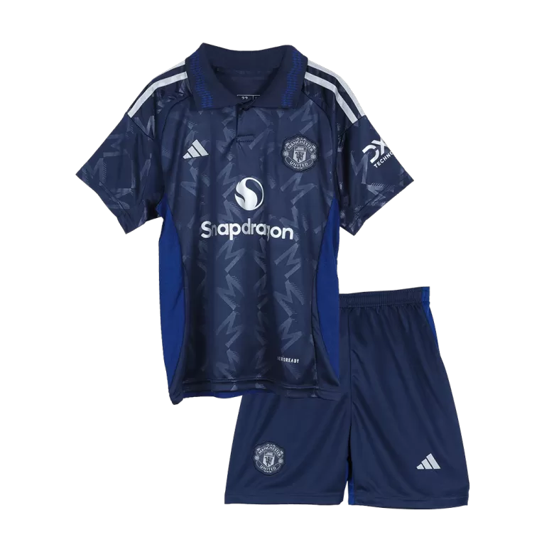 Manchester United Away Jersey Kit 2024/25 Kids(Jersey+Shorts) - gojersey