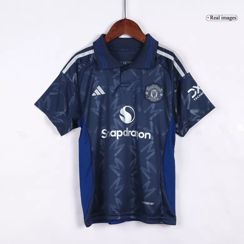 Manchester United Away Jersey Kit 2024/25 Kids(Jersey+Shorts) - gojersey