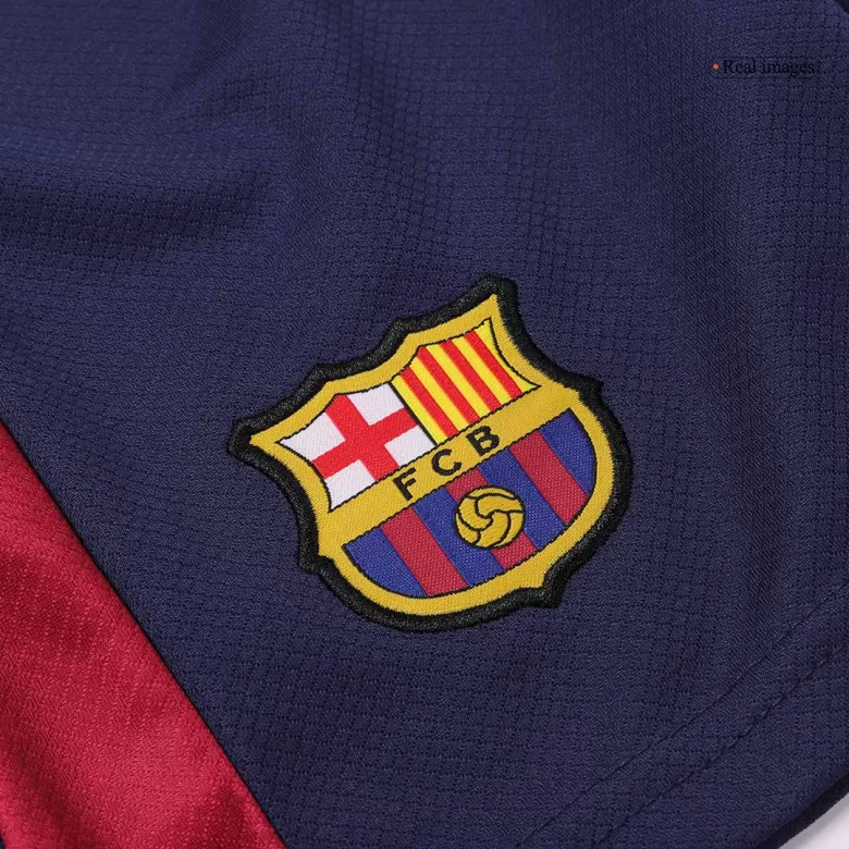 Barcelona Home Jersey Kit 2024/25 Kids(Jersey+Shorts) Spotify Logo Without Text - gojersey