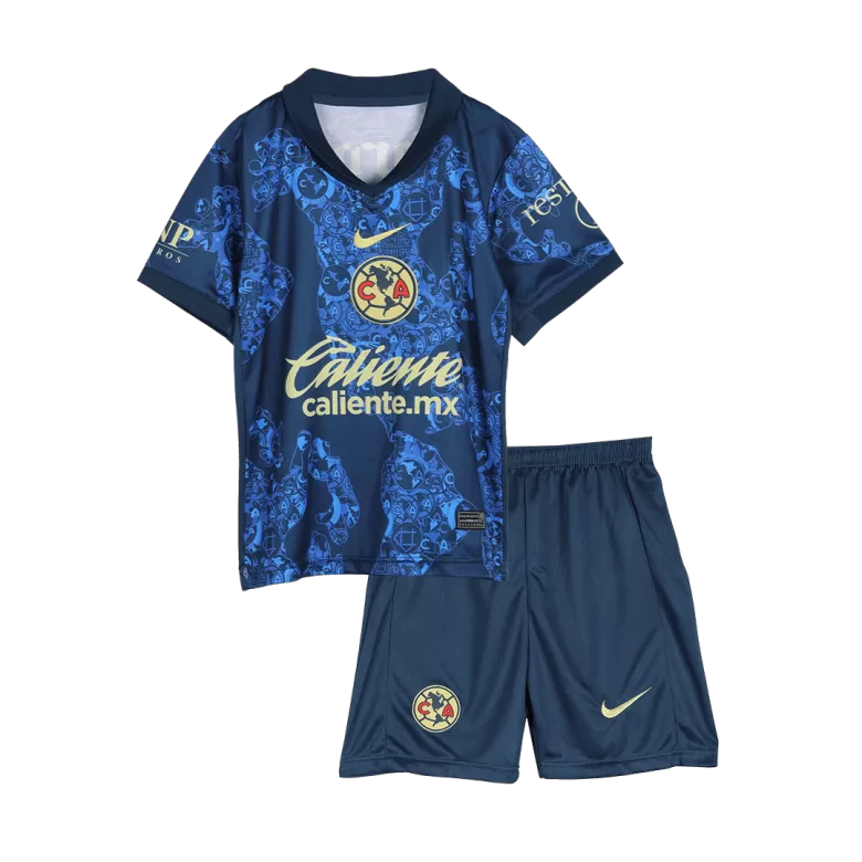 Club America Away Soccer Jersey Kit 2024/25 Kids(Jersey+Shorts) - gojersey