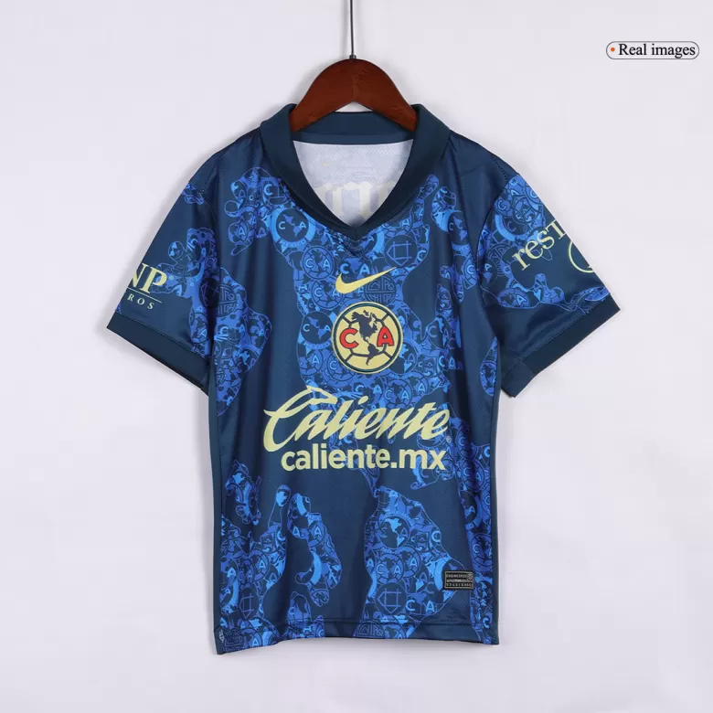 Club America Away Soccer Jersey Kit 2024/25 Kids(Jersey+Shorts) - gojersey