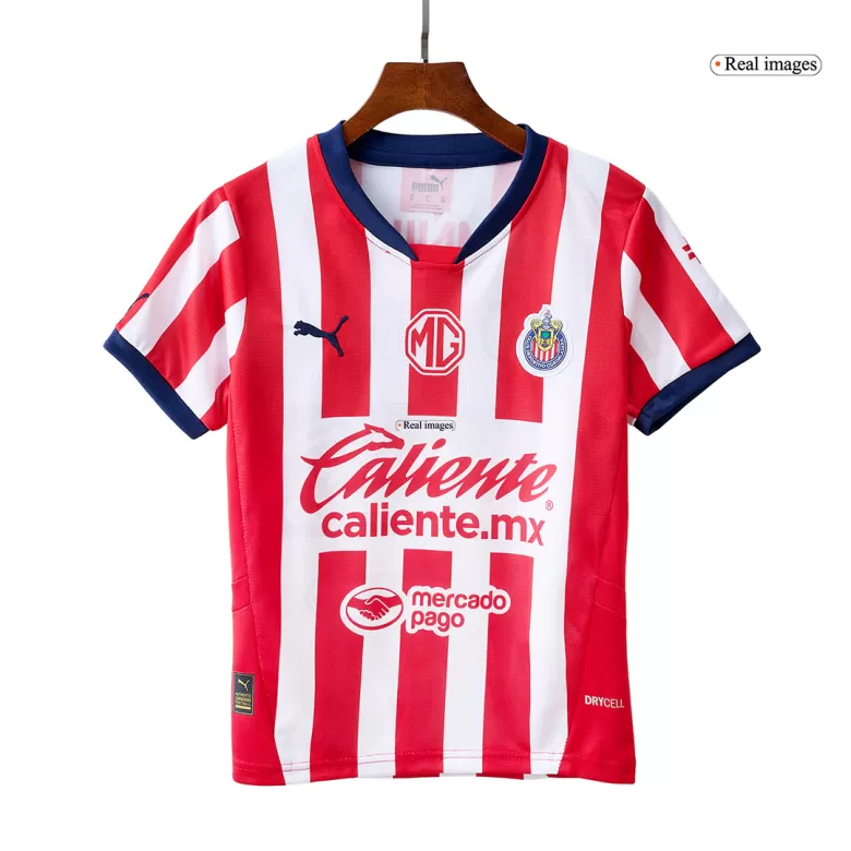 Chivas Home Soccer Jersey Kit 2024/25 Kids(Jersey+Shorts) - gojersey