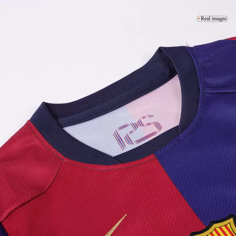 Barcelona Home Jersey Kit 2024/25 Kids(Jersey+Shorts) Spotify Logo Without Text - gojersey