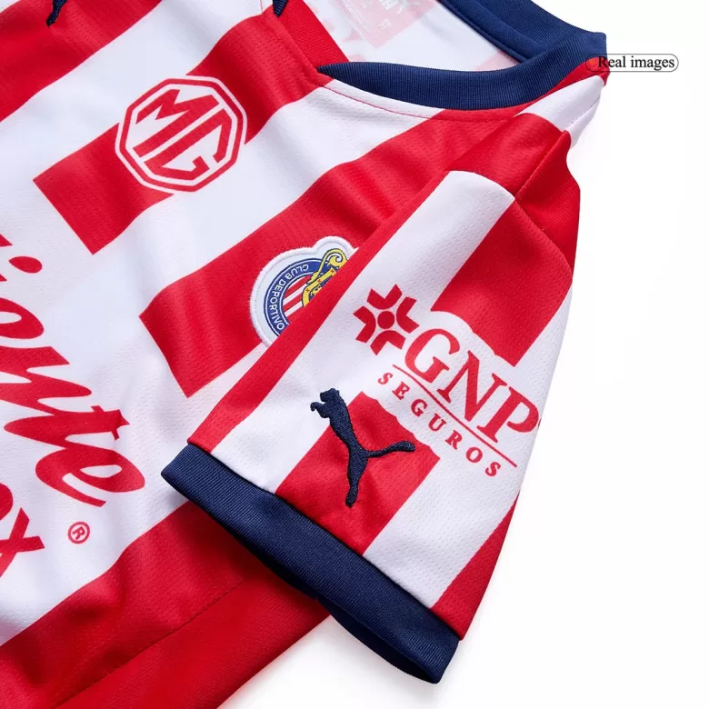 Chivas Home Soccer Jersey Kit 2024/25 Kids(Jersey+Shorts) - gojersey