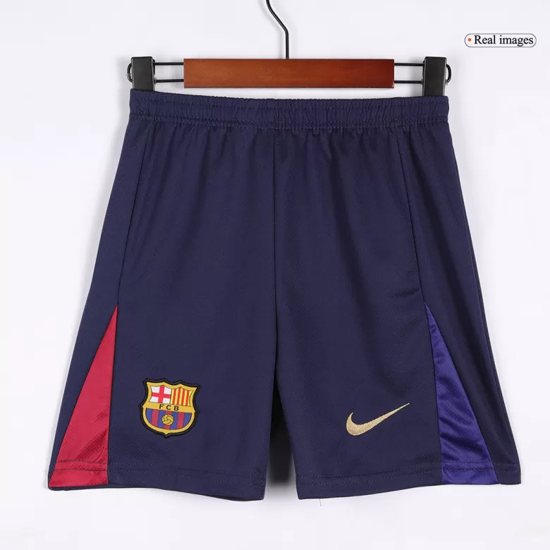 Barcelona Home Jersey Kit 2024/25 Kids(Jersey+Shorts) Spotify Logo Without Text - gojersey