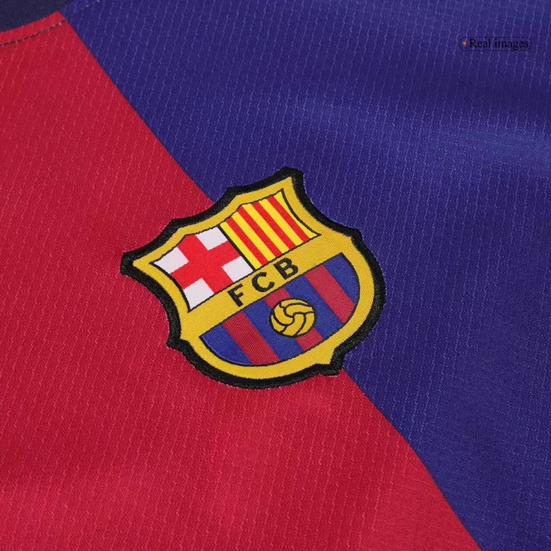 Barcelona Home Jersey Kit 2024/25 Kids(Jersey+Shorts) Spotify Logo Without Text - gojersey