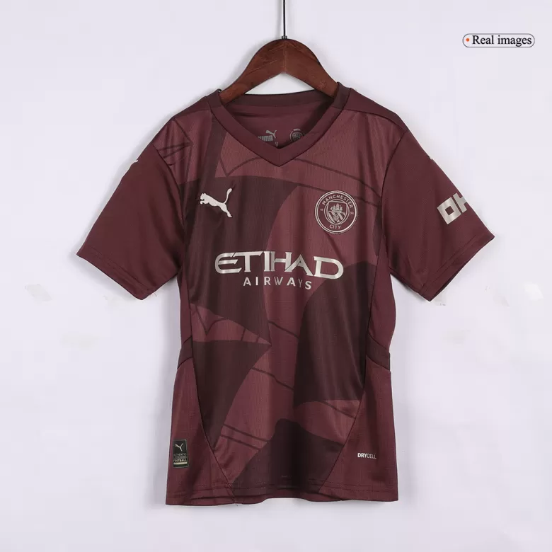 Manchester City Third Away Jersey Kit 2024/25 Kids(Jersey+Shorts) - gojersey