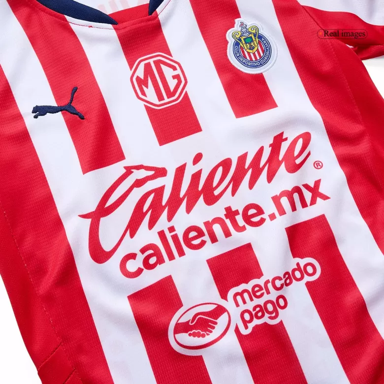 Chivas Home Soccer Jersey Kit 2024/25 Kids(Jersey+Shorts) - gojersey