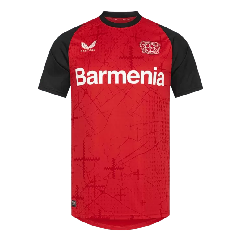 Bayer 04 Leverkusen Home Soccer Jersey 2024/25 - gojersey