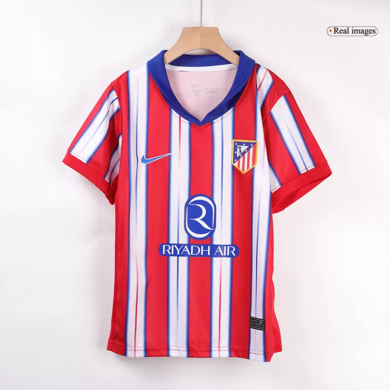 Atletico Madrid Home Soccer Jersey Kit 2024/25 Kids(Jersey+Shorts+Socks) - gojersey