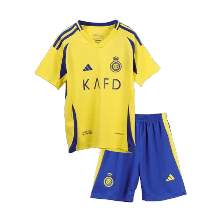 Al Nassr Home Soccer Jersey Kit 2024/25 Kids(Jersey+Shorts) - gojersey