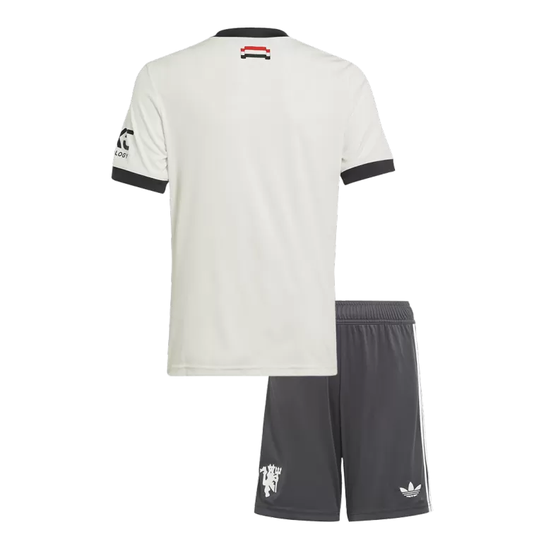 Manchester United Third Away Soccer Jersey Kit 2024/25 Kids(Jersey+Shorts) - gojersey