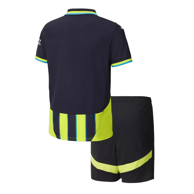 Manchester City Away Soccer Jersey Kit 2024/25 Kids(Jersey+Shorts) - gojersey