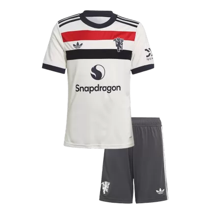 Manchester United Third Away Soccer Jersey Kit 2024/25 Kids(Jersey+Shorts) - gojersey