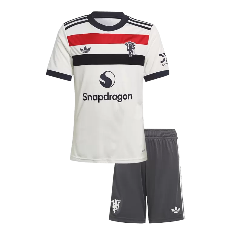 Manchester United Third Away Soccer Jersey Kit 2024/25 Kids(Jersey+Shorts) - gojersey