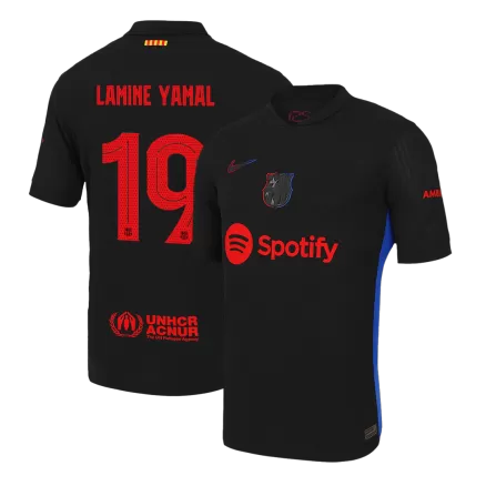 Barcelona LAMINE YAMAL #19 Away Soccer Jersey Authentic 2024/25 - UCL Edition - gojersey