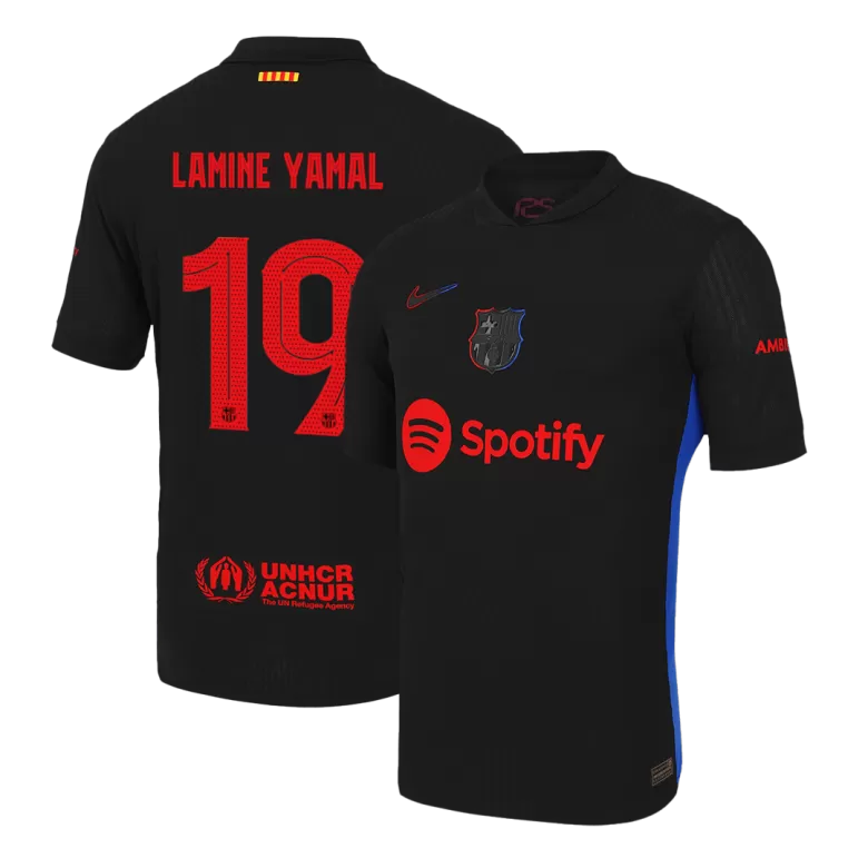 Barcelona LAMINE YAMAL #19 Away Soccer Jersey Authentic 2024/25 - UCL Edition - gojersey