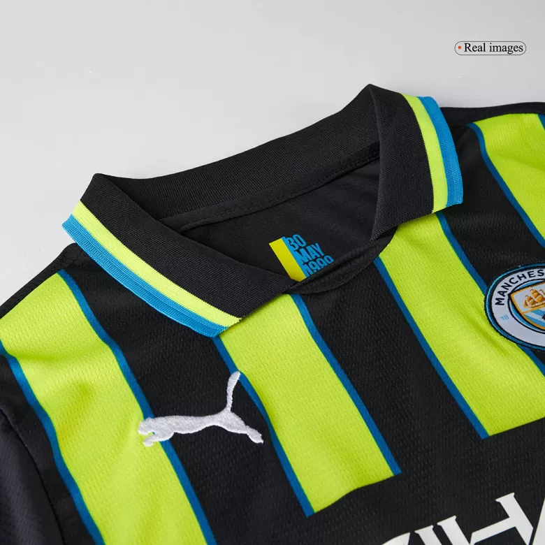 Manchester City Away Soccer Jersey Kit 2024/25 Kids(Jersey+Shorts) - gojersey