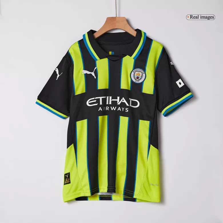 Manchester City Away Soccer Jersey Kit 2024/25 Kids(Jersey+Shorts) - gojersey