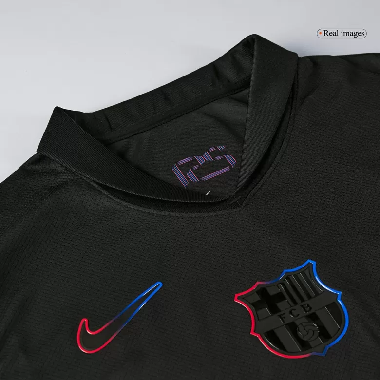 Barcelona Away Soccer Jersey Kit 2024/25 (Jersey+Shorts)- Spotify Logo Without Text - gojersey