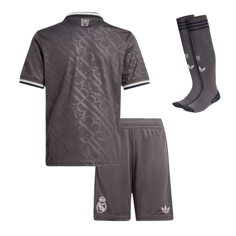 Real Madrid Third Away Soccer Jersey Kit 2024/25 Kids(Jersey+Shorts+Socks) - gojersey