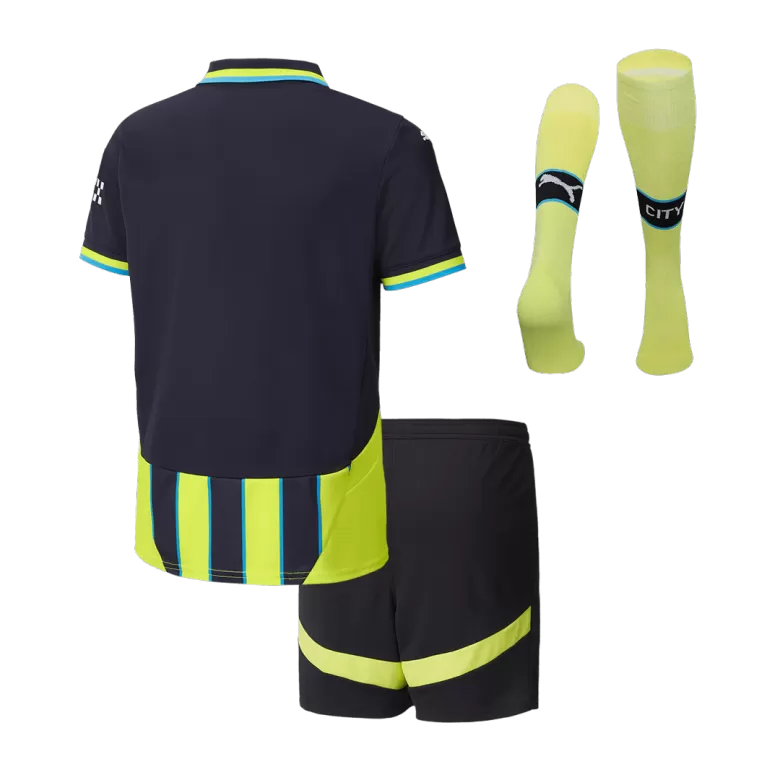 Manchester City Away Soccer Jersey Kit 2024/25 Kids(Jersey+Shorts+Socks) - gojersey