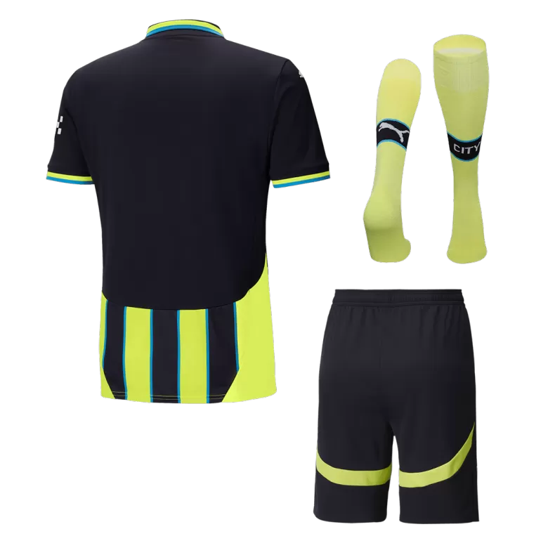 Manchester City Away Soccer Jersey Kit 2024/25 (Jersey+Shorts+Socks) - gojersey