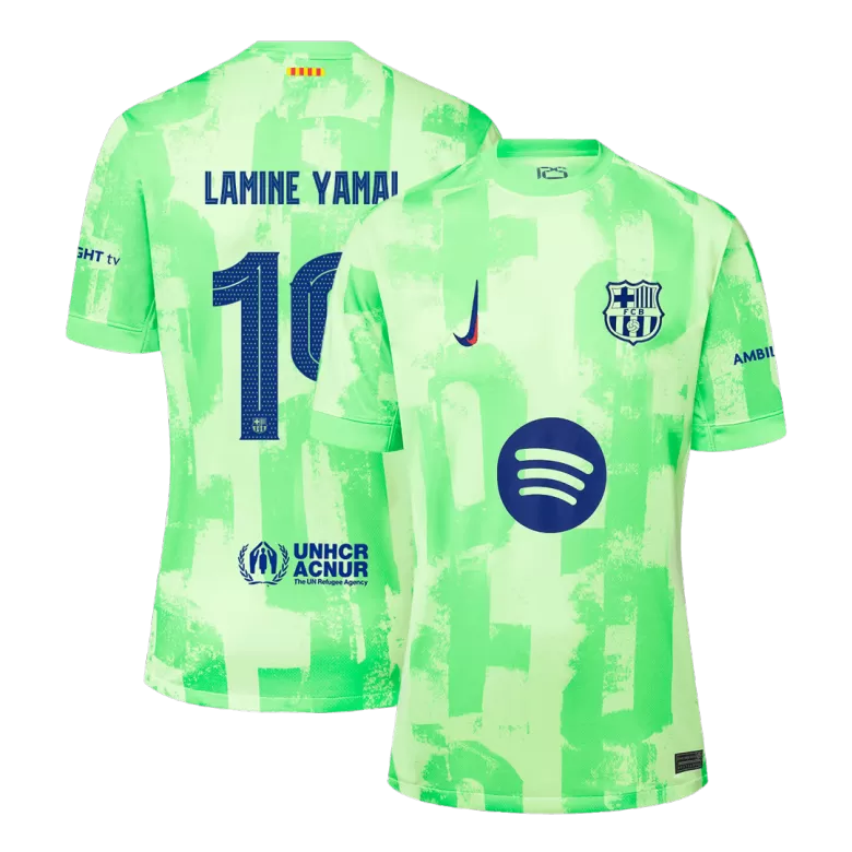 Barcelona LAMINE YAMAL #19 Third Away Jersey 2024/25 - UCL（Spotify Logo Without Text） - gojersey