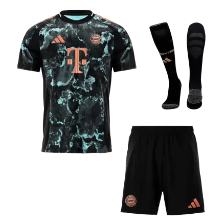 Bayern Munich Away Soccer Jersey Kit 2024/25 (Jersey+Shorts+Socks) - gojersey