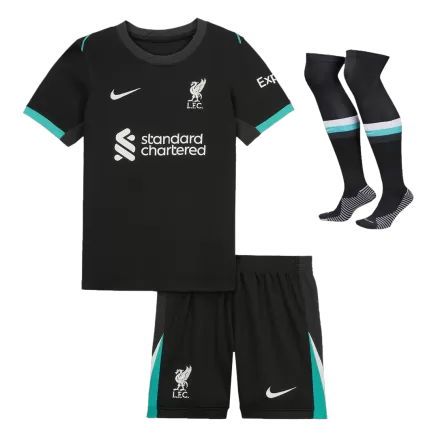 Liverpool Soccer Jersey Kit Away 2024/25 Kids(Jersey+Shorts+Socks) - gojersey