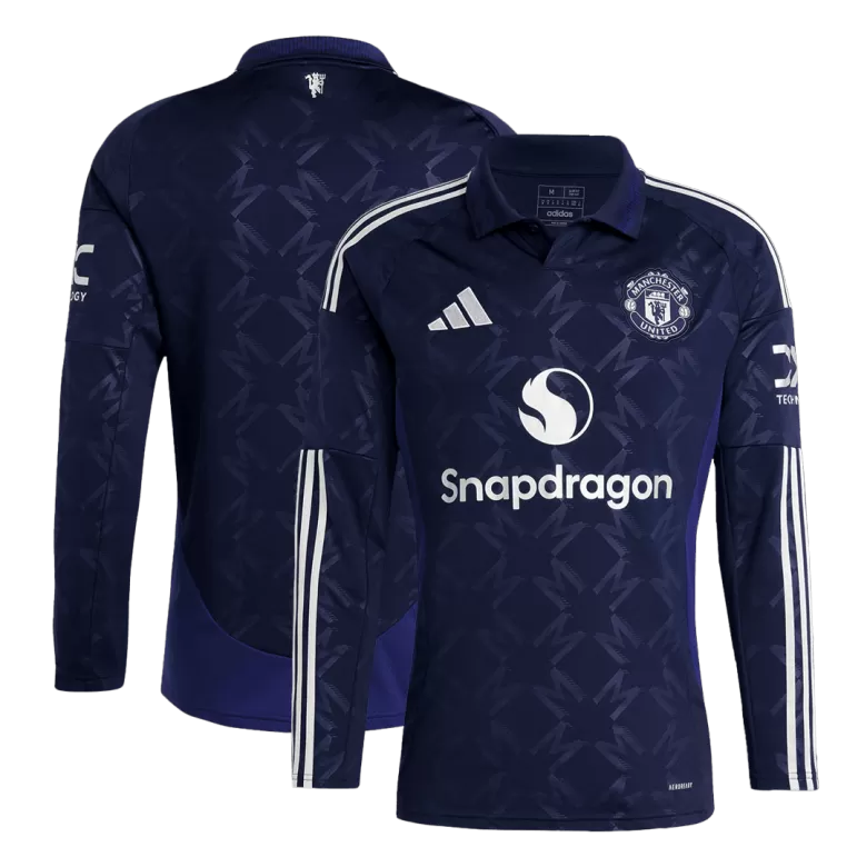 Manchester United Long Sleeve Away Soccer Jersey 2024/25 - gojersey