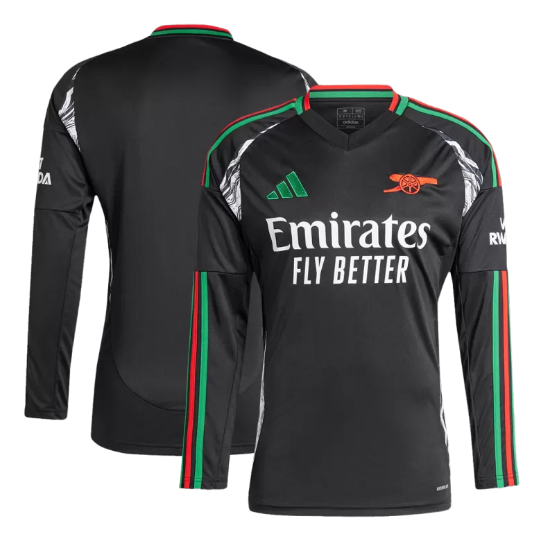 Arsenal Long Sleeve Away Soccer Jersey 2024/25 - gojersey