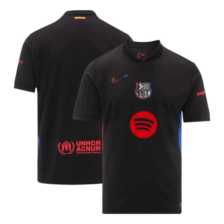 Barcelona Away Soccer Jersey 2024/25- Spotify Logo Without Text - gojersey