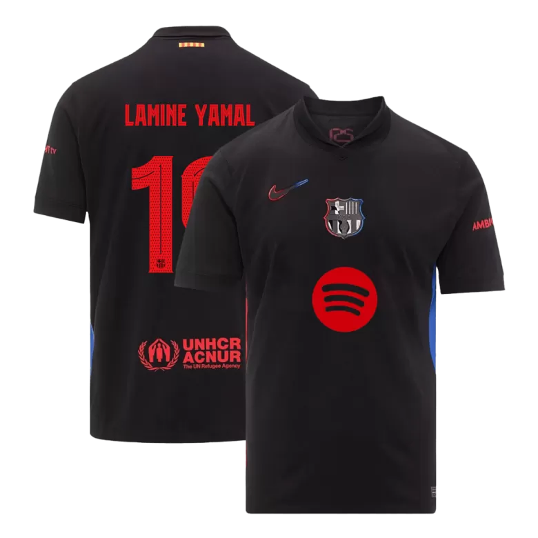 Barcelona LAMINE YAMAL #19 Away Soccer Jersey 2024/25 - UCL (Spotify Logo Without Text) - gojersey