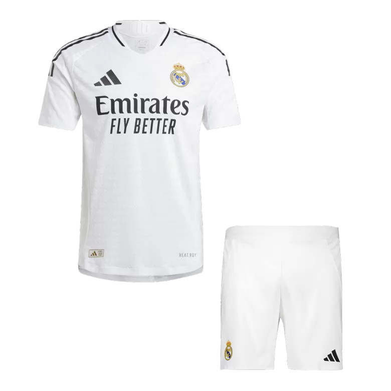 Real Madrid Home Soccer Jersey Kit Authentic 2024/25 (Jersey+Shorts) - gojersey